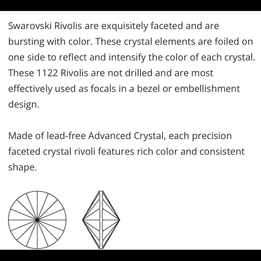 CUFFLINKS - Swarovski Volcano - Picture 4 of 4
